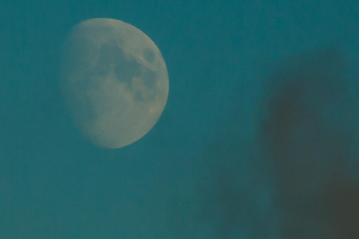 Луна ранним вечером, Кэнон 480мм