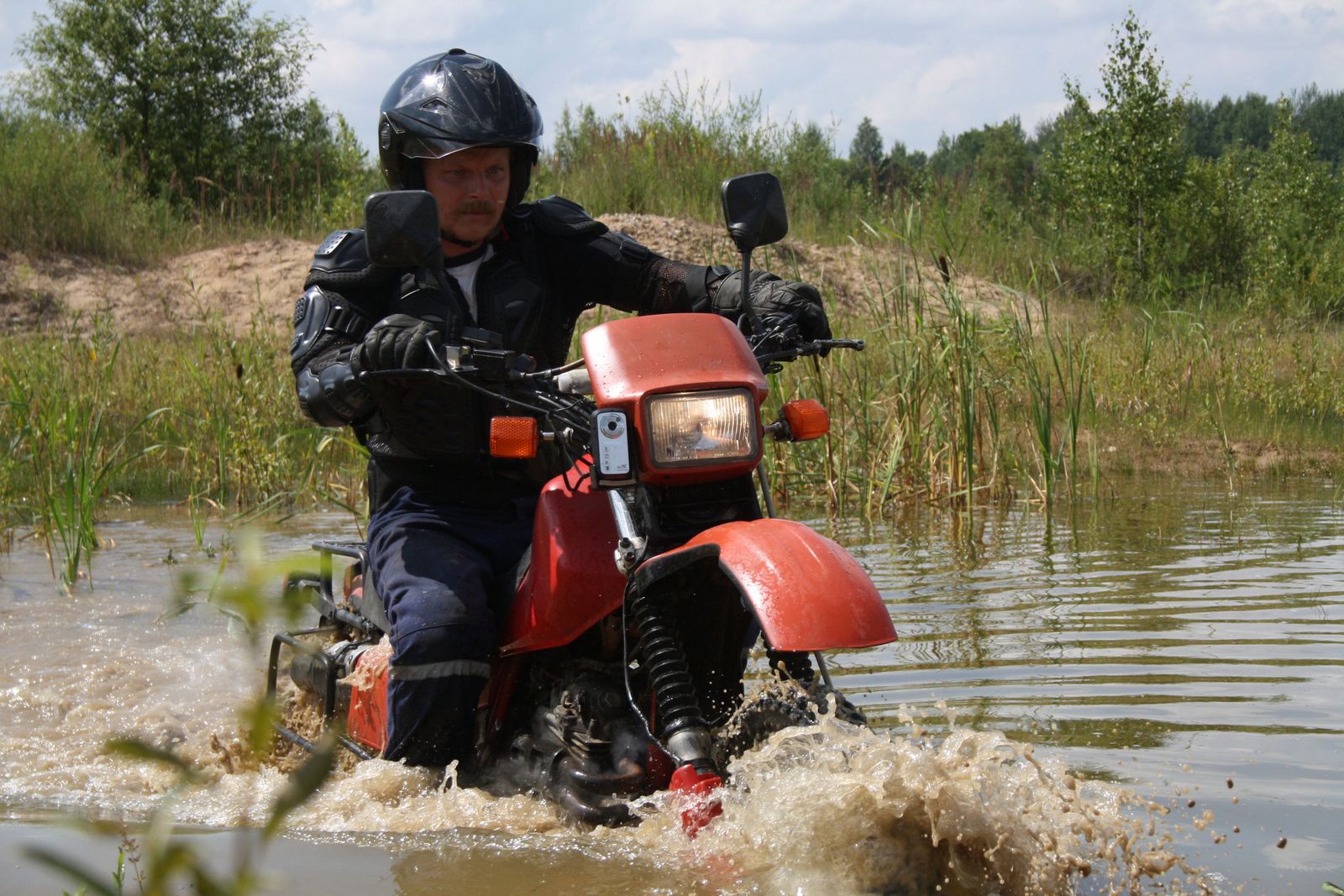 honda xlr in water. Belarus